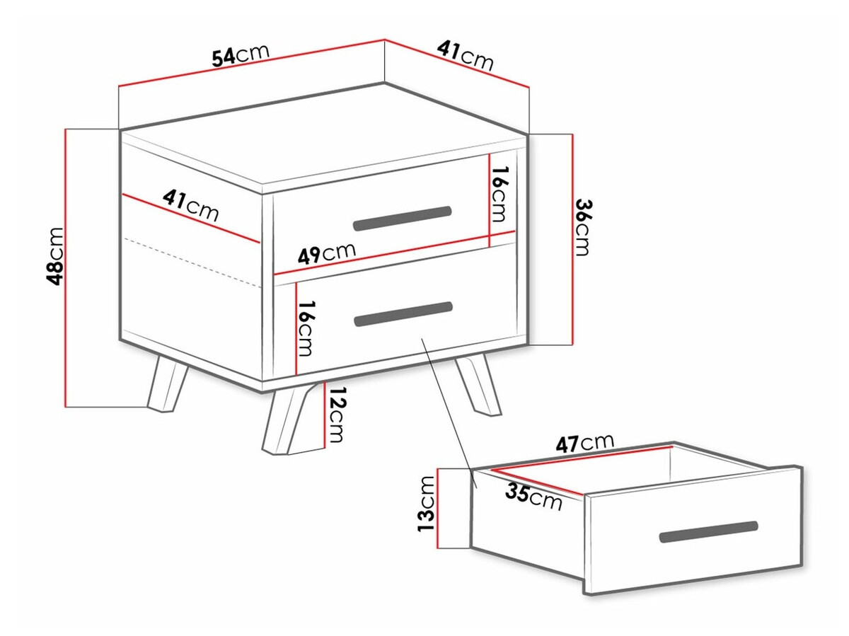 Mesilla de noche Delbalo 104 (Verde + Dorado)