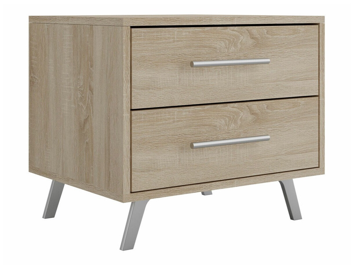 Mesilla de noche Dortivu 119 (Roble Sonoma + Plata)