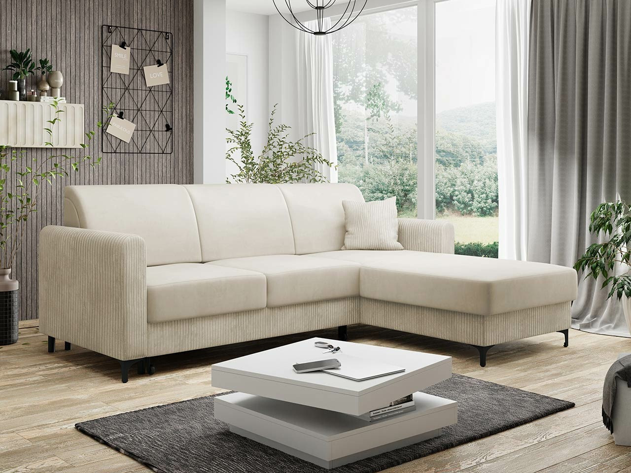 Sofá rinconero Comfivo 176 (Poso 100 + Paros 01)