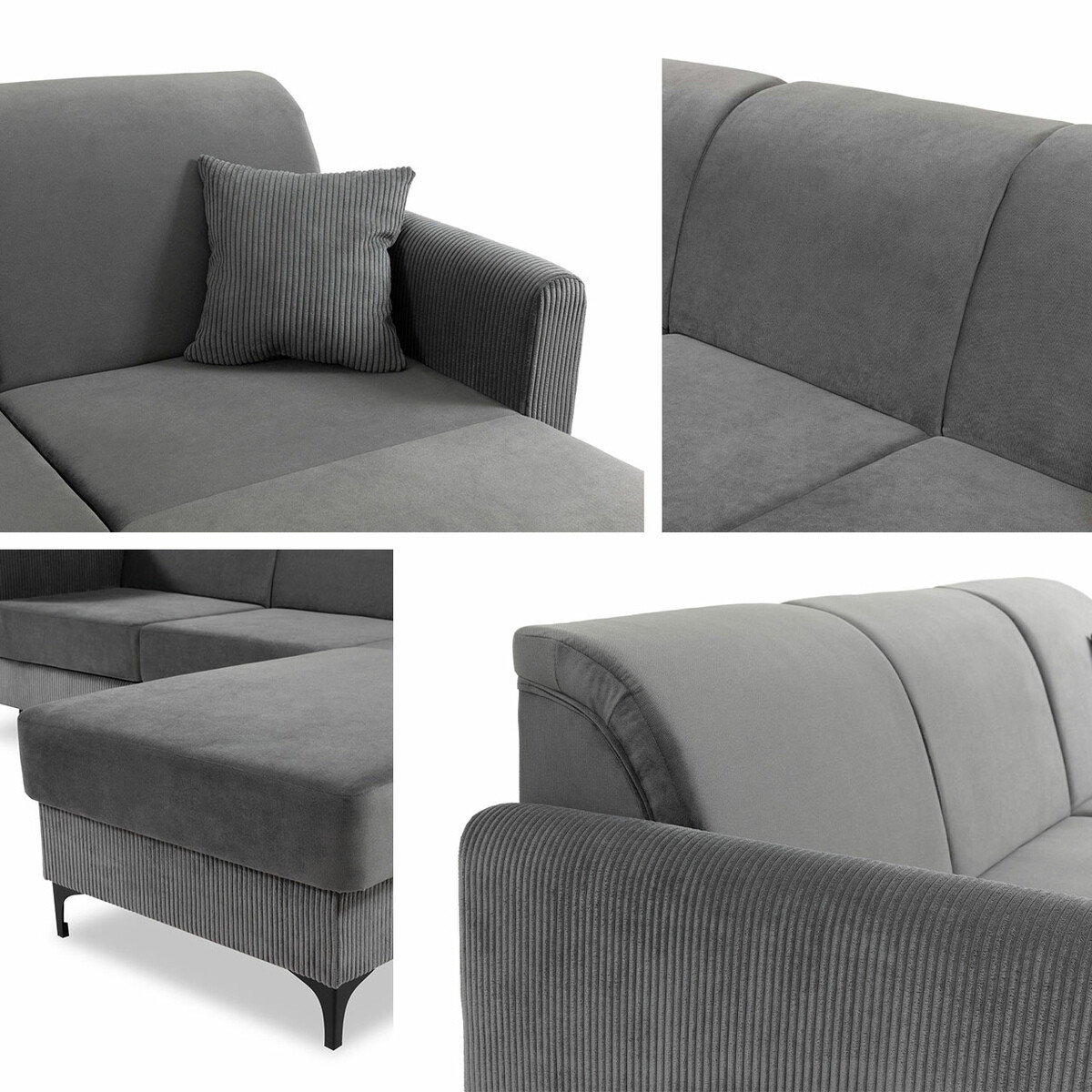 Sofá rinconero Comfivo 176 (Poso 100 + Paros 01)