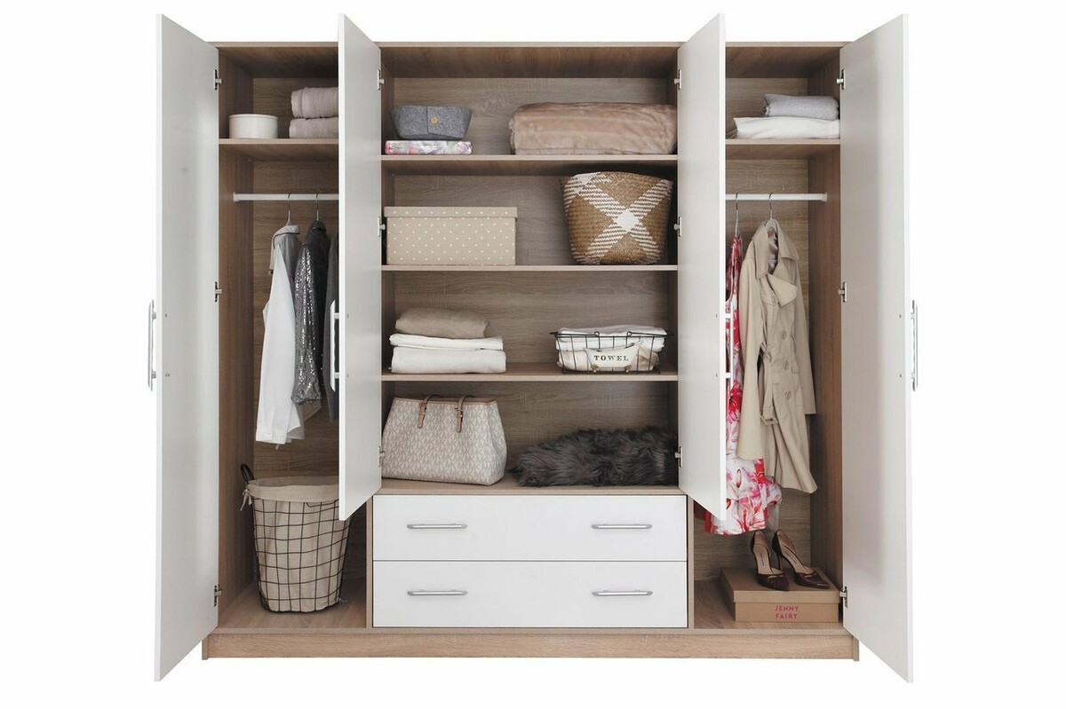 Armario Cavmero 101 (Roble Sonoma + Blanco)