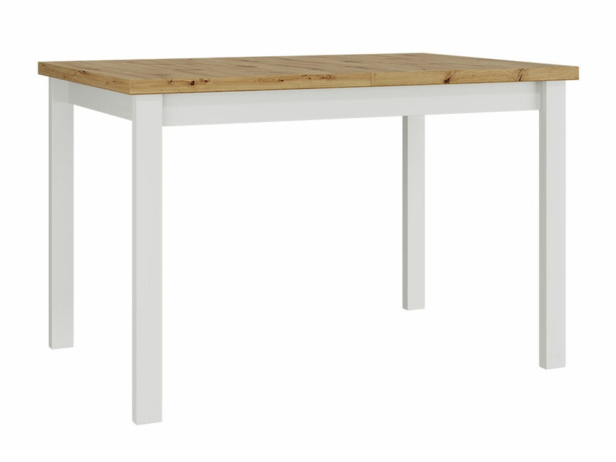 Conjunto de mesas y sillas para comedor Victorville 281 (Blanco + Roble Artisan)