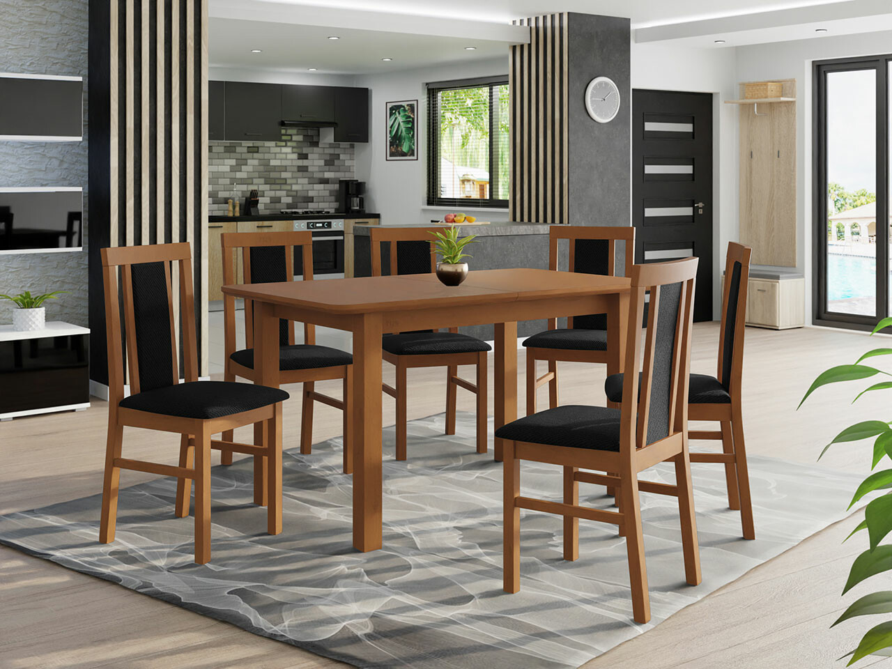 Conjunto de mesas y sillas para comedor Victorville 282