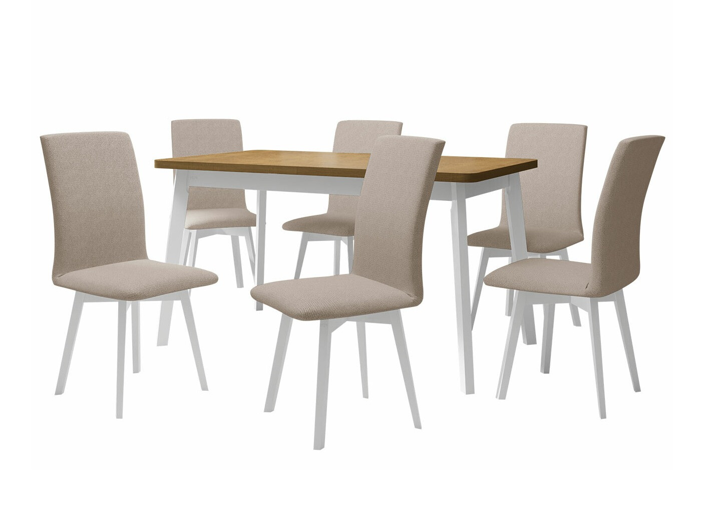 Conjunto de comedor Victorville 291 (Roble Sonoma + Blanco)