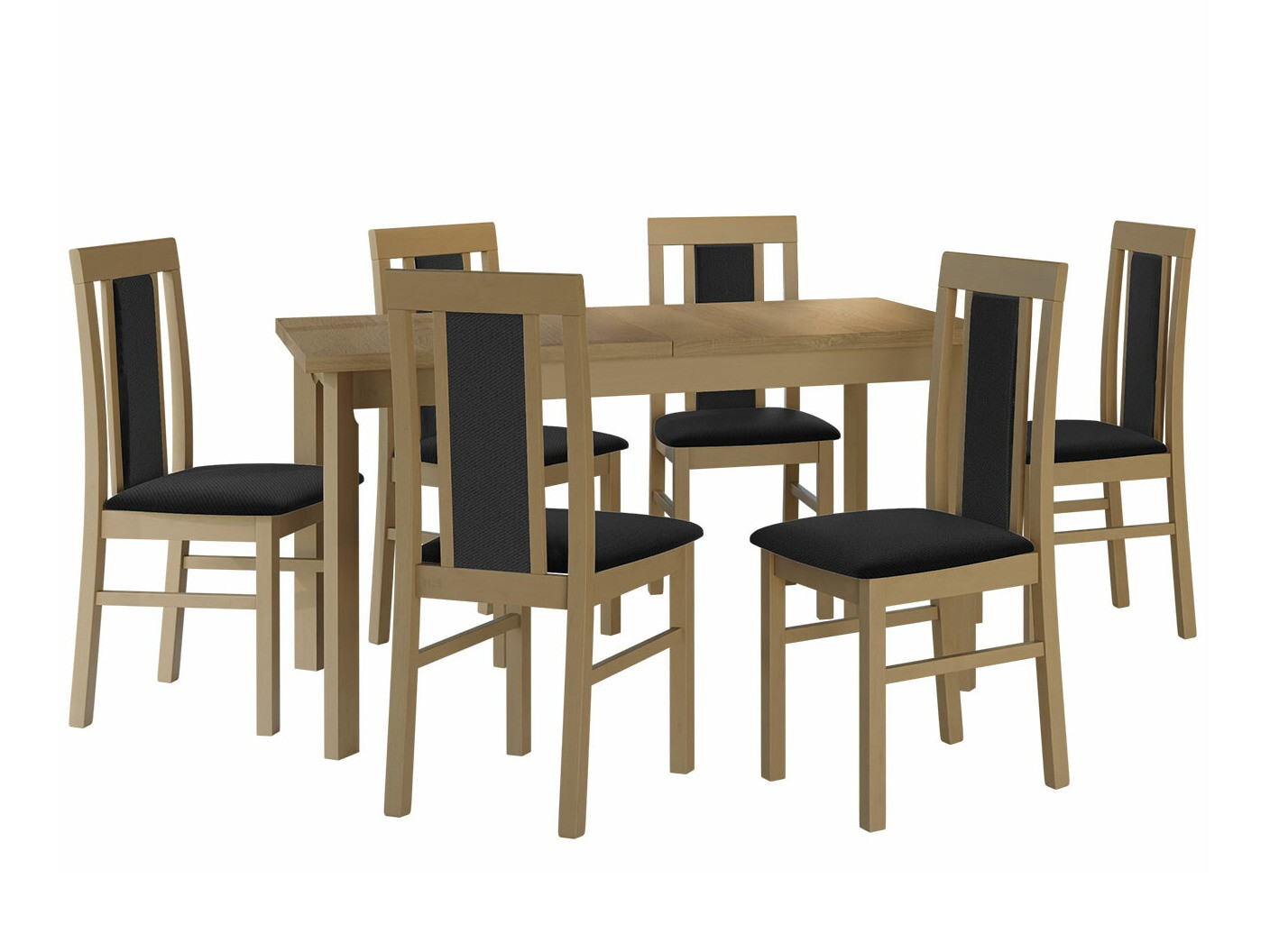 Conjunto de mesas y sillas para comedor Victorville 293 (Roble Sonoma)