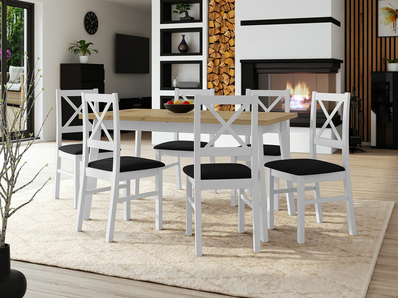 Conjunto de mesas y sillas para comedor Victorville 297