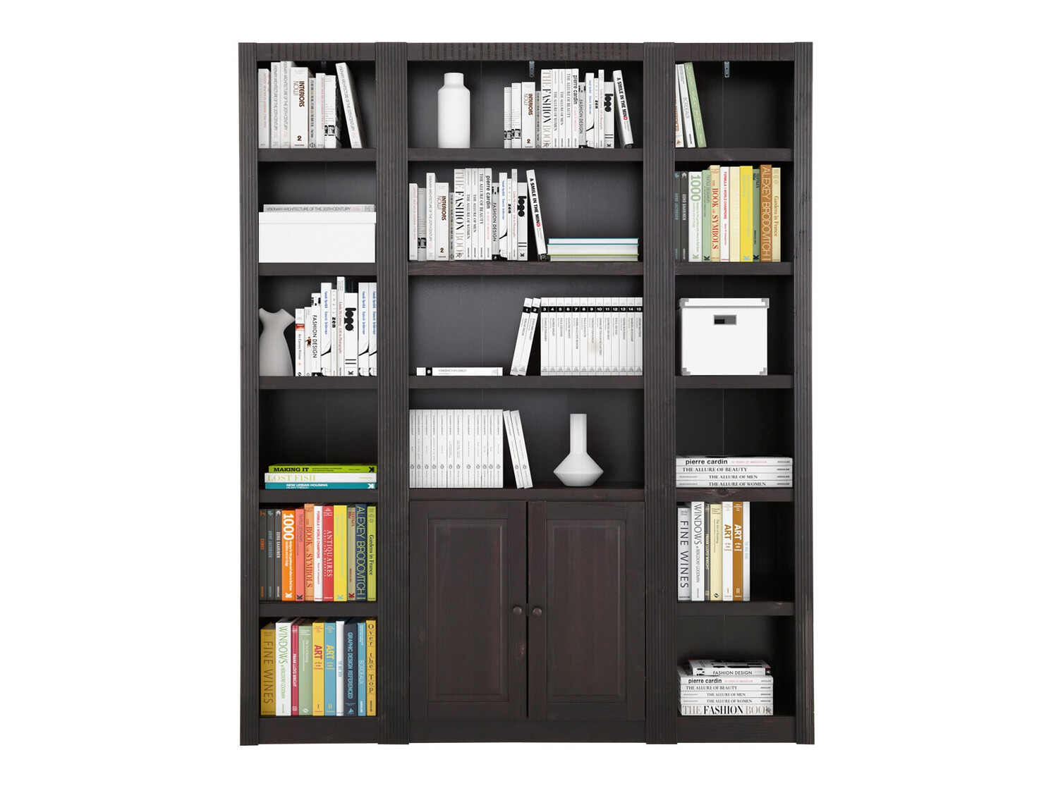 Conjunto de estantería Tulsa 584 (Marrón oscuro)