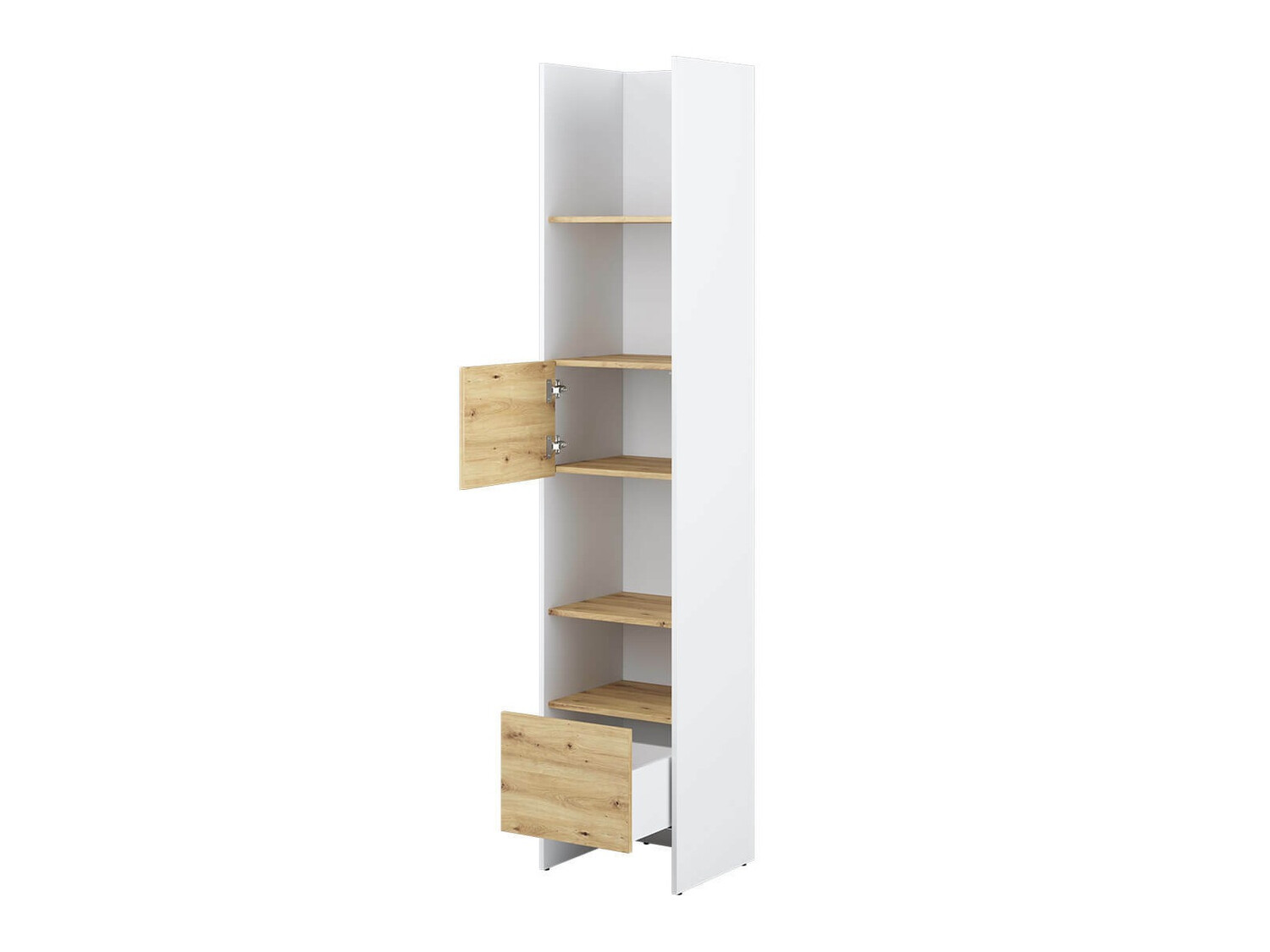 Estantería Concept Lenart VI (Blanco + Roble Artisan)