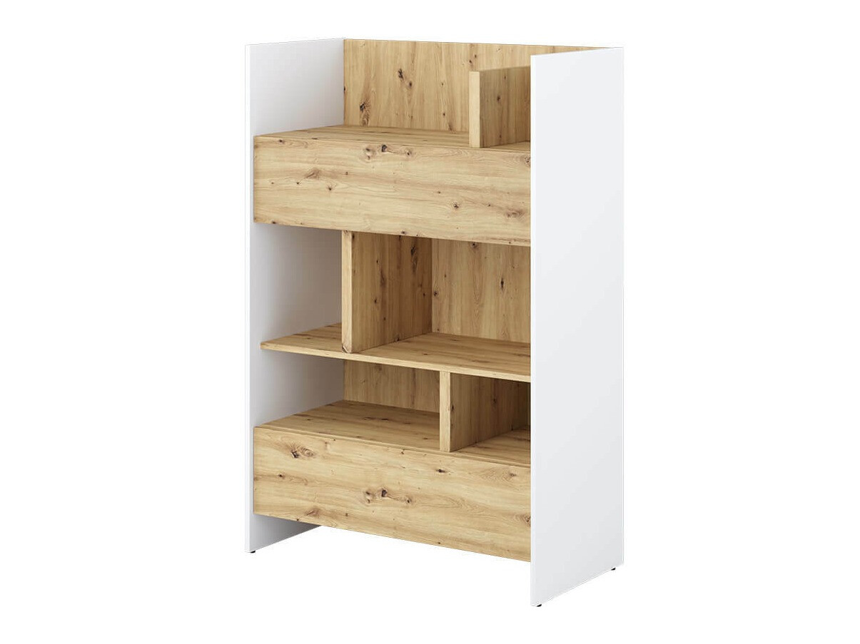 Estantería Concept Pro Lenart IX (Blanco + Roble Artisan)