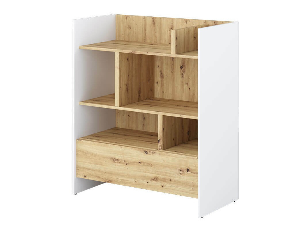 Estantería Concept Pro Lenart VIII (Blanco + Roble Artisan)
