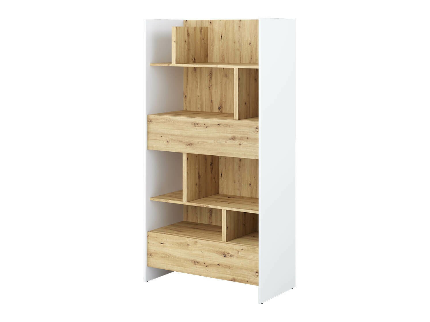 Estantería Concept Pro Lenart XI (Blanco + Roble Artisan)