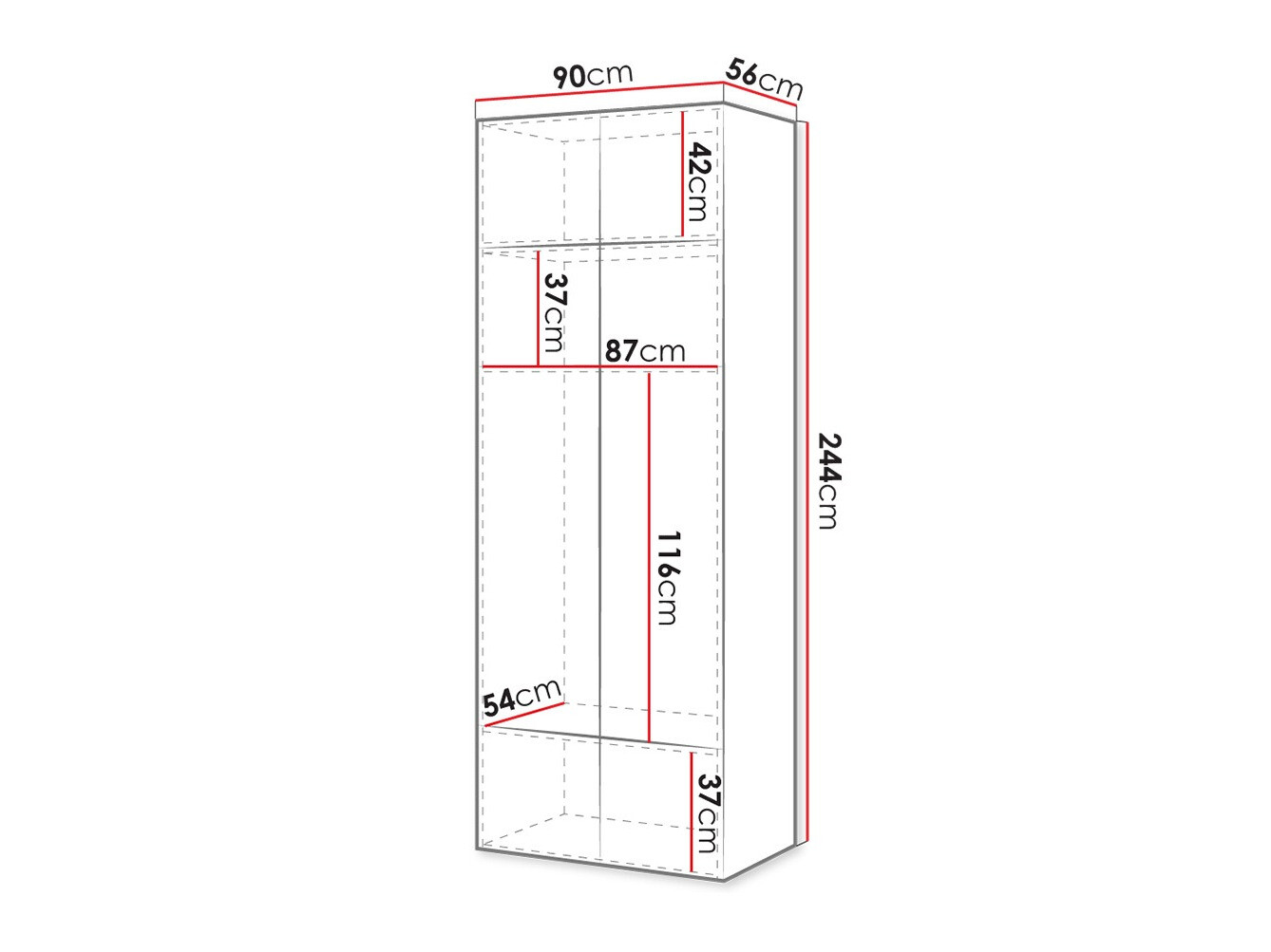 Armario Levmari 112 (Negro)