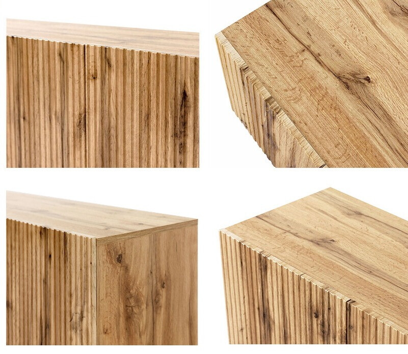 Conjunto de mesitas de noche Comes (Roble wotan)