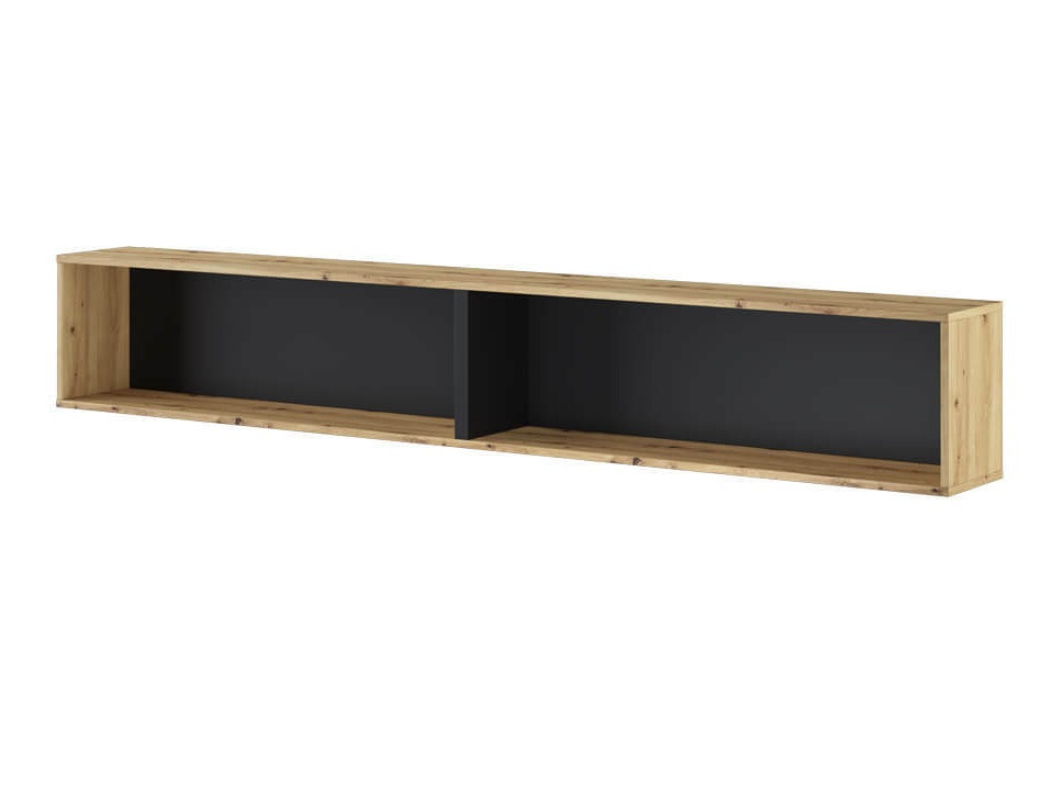 Estantería de pared Concept Lenart III (Roble Artisan + Negro)