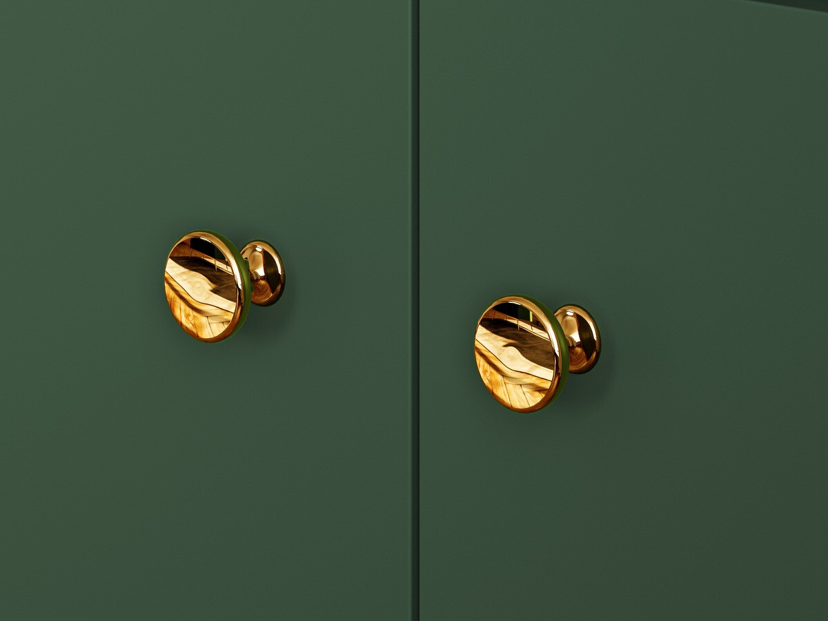 Cómoda Flonovu 102 (Verde oscuro + Dorado)