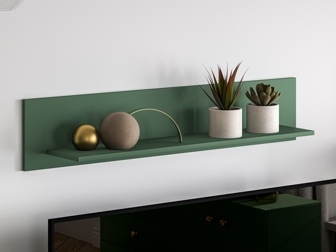Estantería de pared Flonovu 107 (Verde oscuro)
