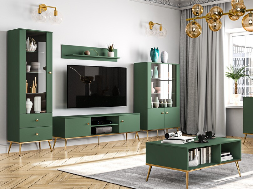 Estantería de pared Flonovu 107 (Verde oscuro)