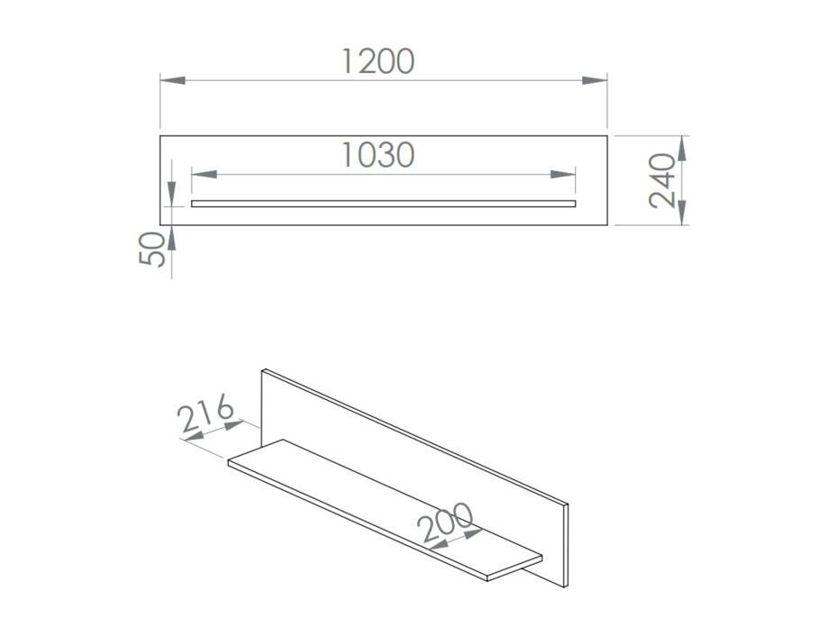 Estantería de pared Flonovu 107 (Verde oscuro)