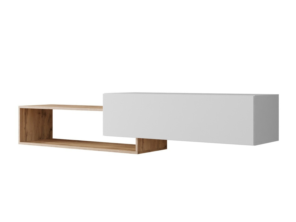 Mueble TV Pinos (Blanco + Roble wotan)