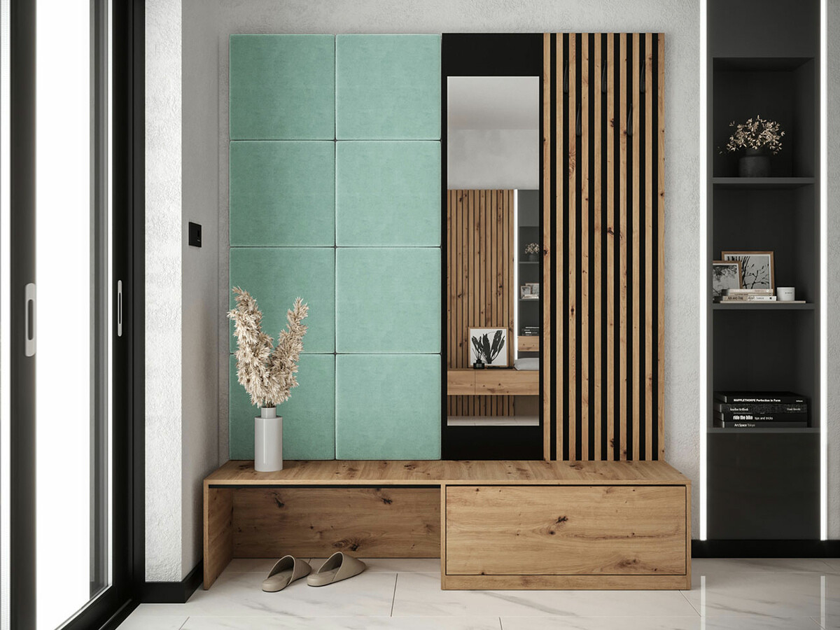 Conjunto para recibidor Hartford 322 (Roble Artisan + Manila 11)