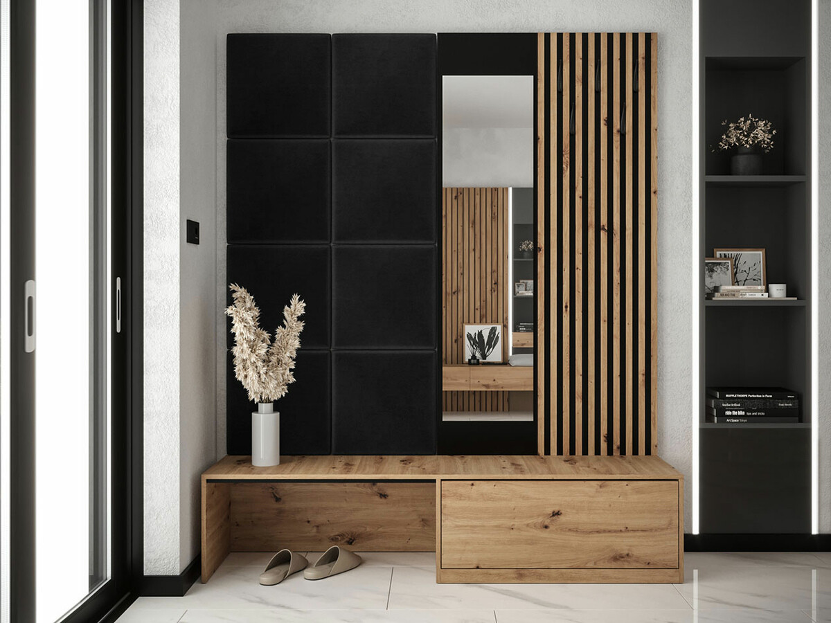 Conjunto para recibidor Hartford 322 (Roble Artisan + Manila 18)