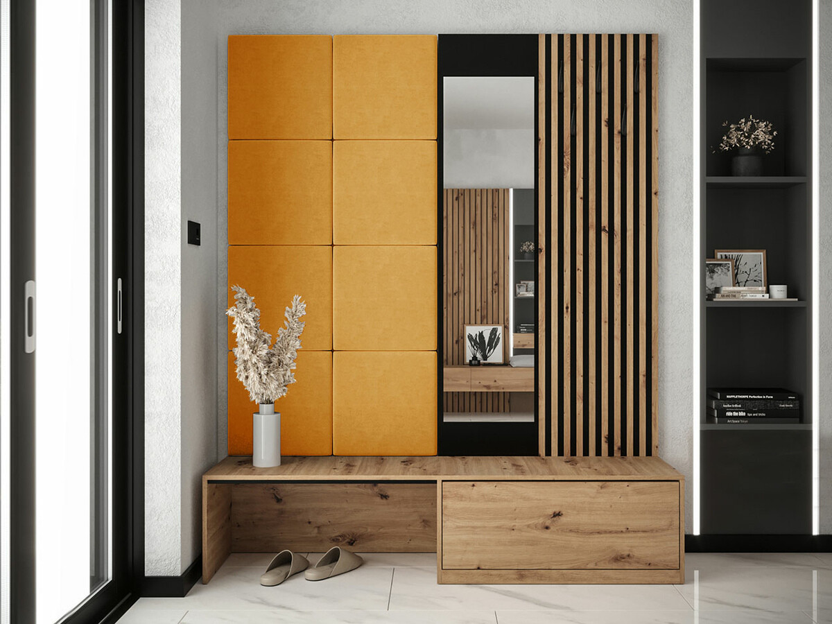 Conjunto para recibidor Hartford 322 (Roble Artisan + Manila 32)