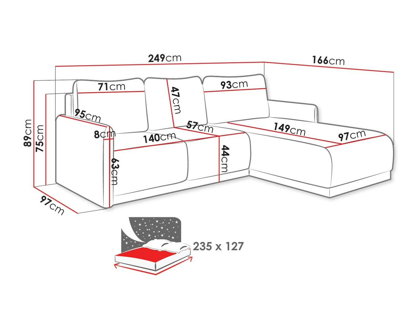 Sofá rinconero Lincoln 179 (Barrel 19)