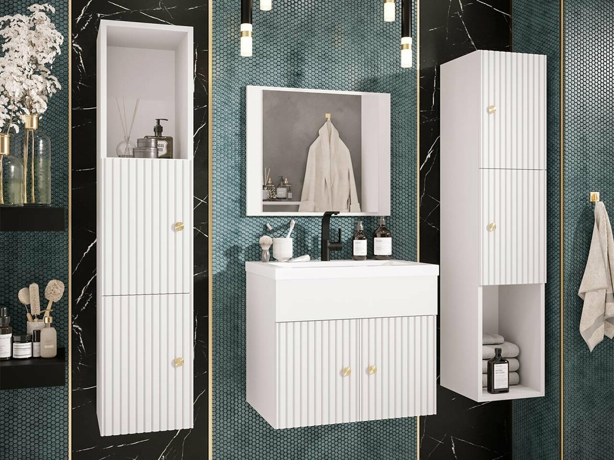 Armario de baño colgante Hartford J107 (Blanco)