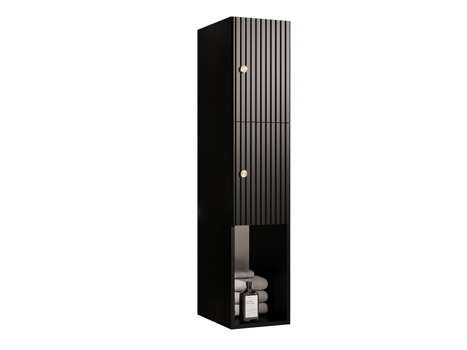 Armario de baño colgante Hartford J107 (Negro)