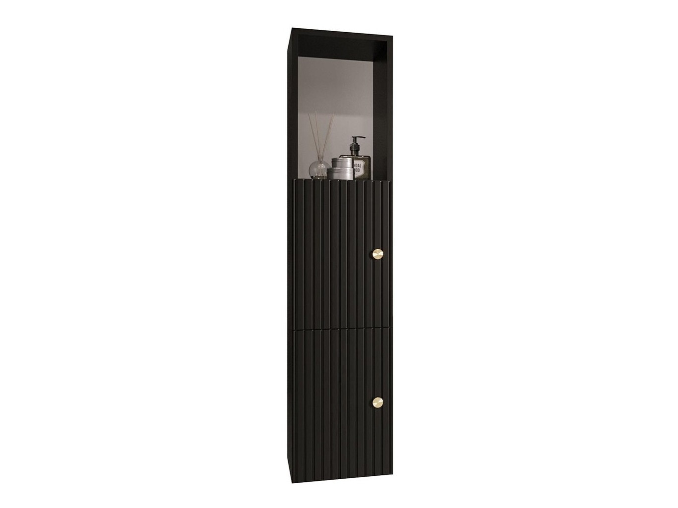 Armario de baño colgante Hartford J107 (Negro)
