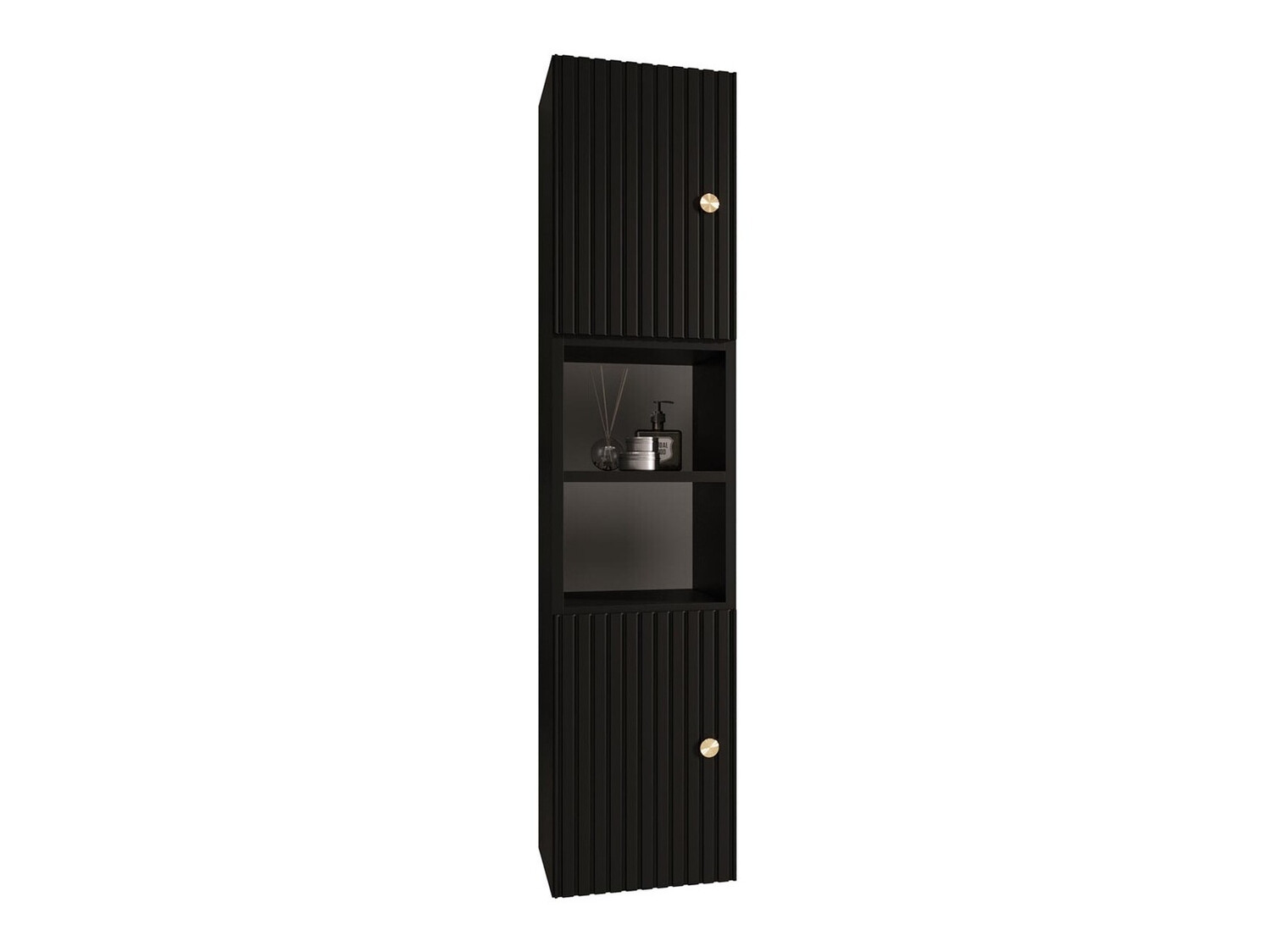 Armario de baño colgante Hartford J107 (Negro)