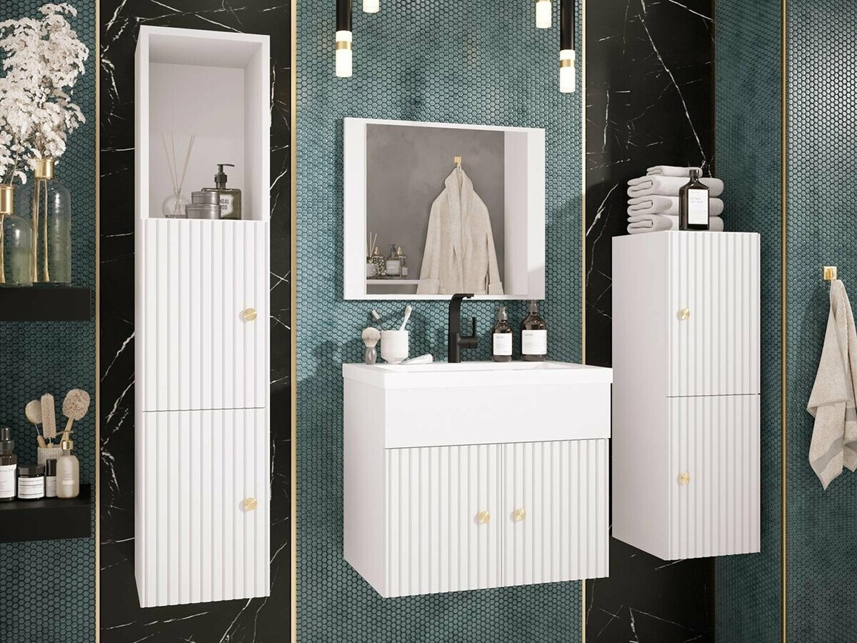 Armario de baño colgante Hartford J108 (Blanco)