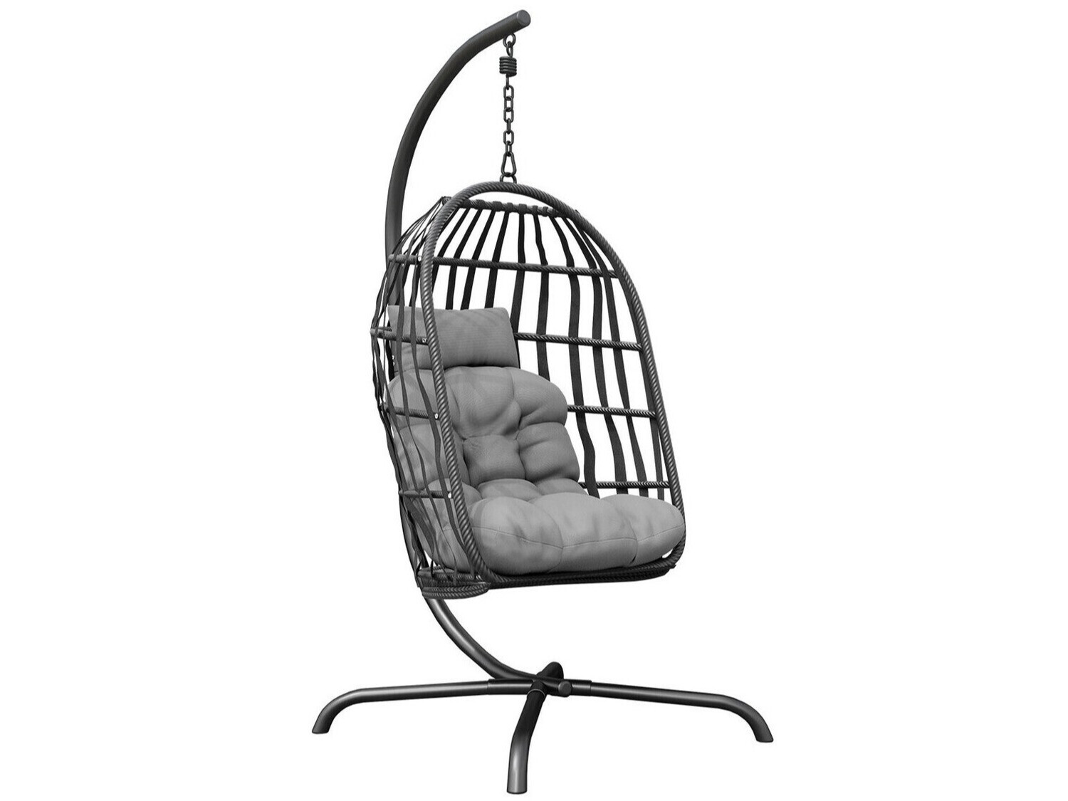 Silla colgante Comfivo 316 (Gris + Gris oscuro)