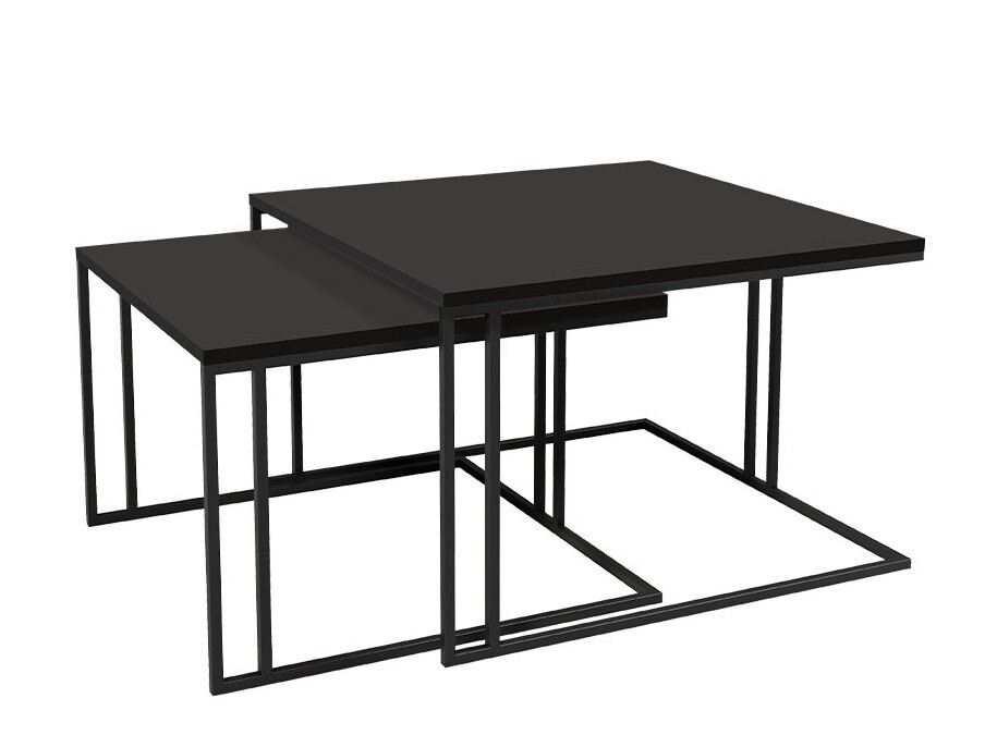 Conjunto mesa de centro Comfivo 178 (Negro)