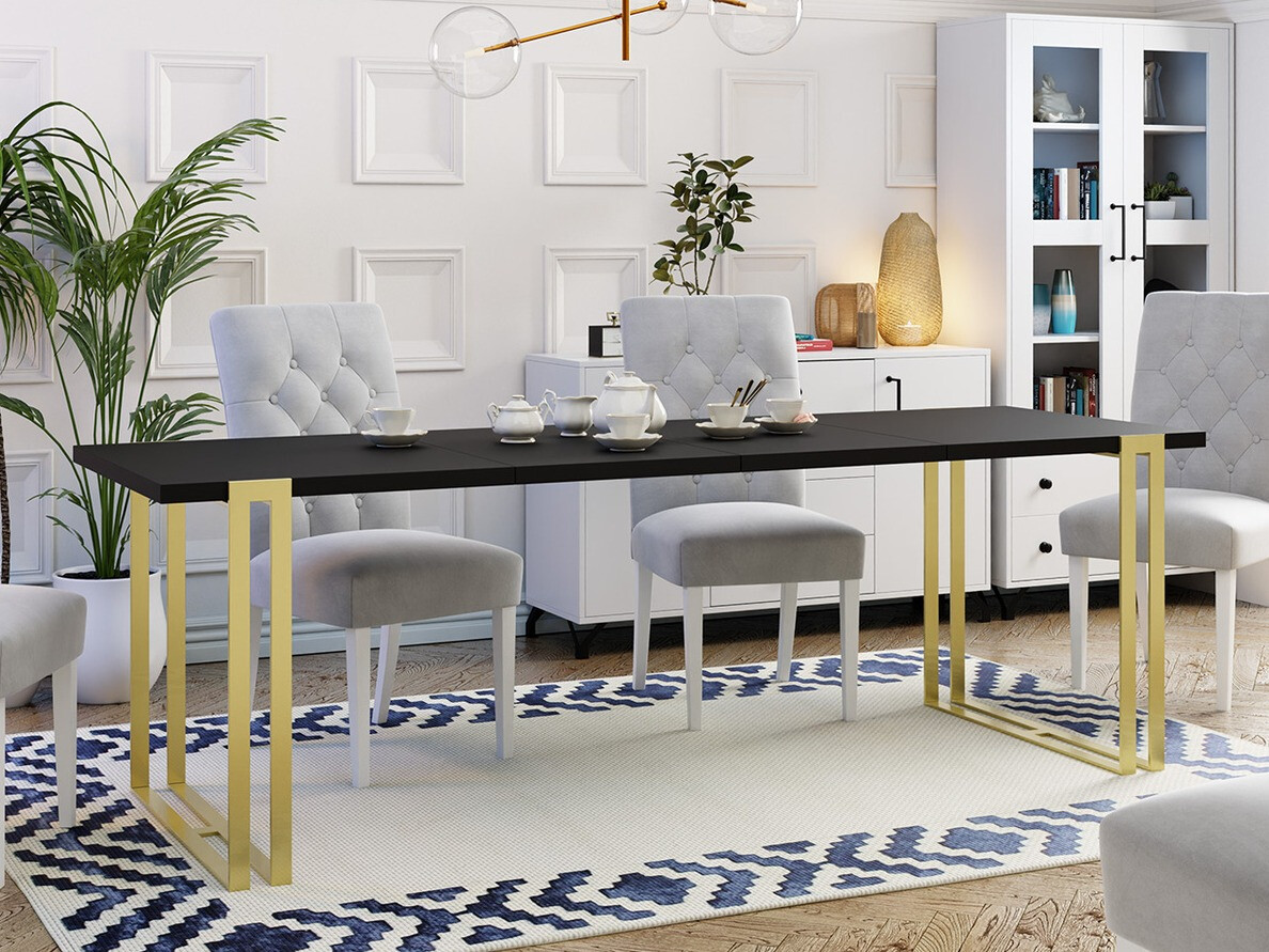 Mesa Comfivo Sors (Negro + Dorado)