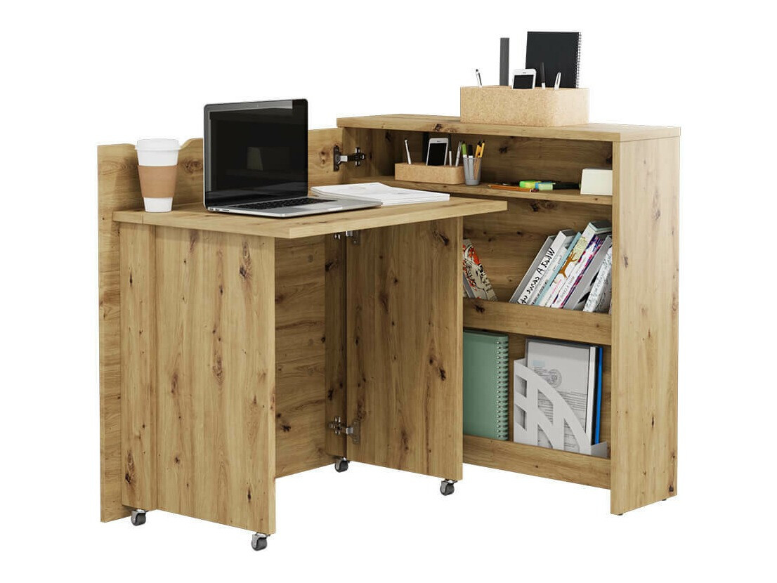 Mesa de ordenador esquinera Concept Pro Lenart Levfere 156 (Roble Artisan)