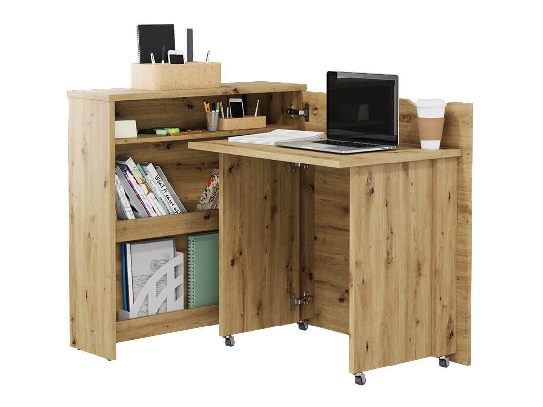 Mesa de ordenador esquinera Concept Pro Lenart Levfere 156 (Roble Artisan)