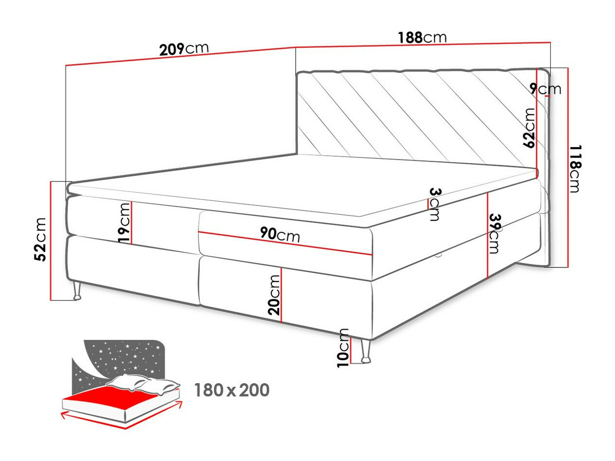 Cama continental ComfiDream 176 (Fresh 1)