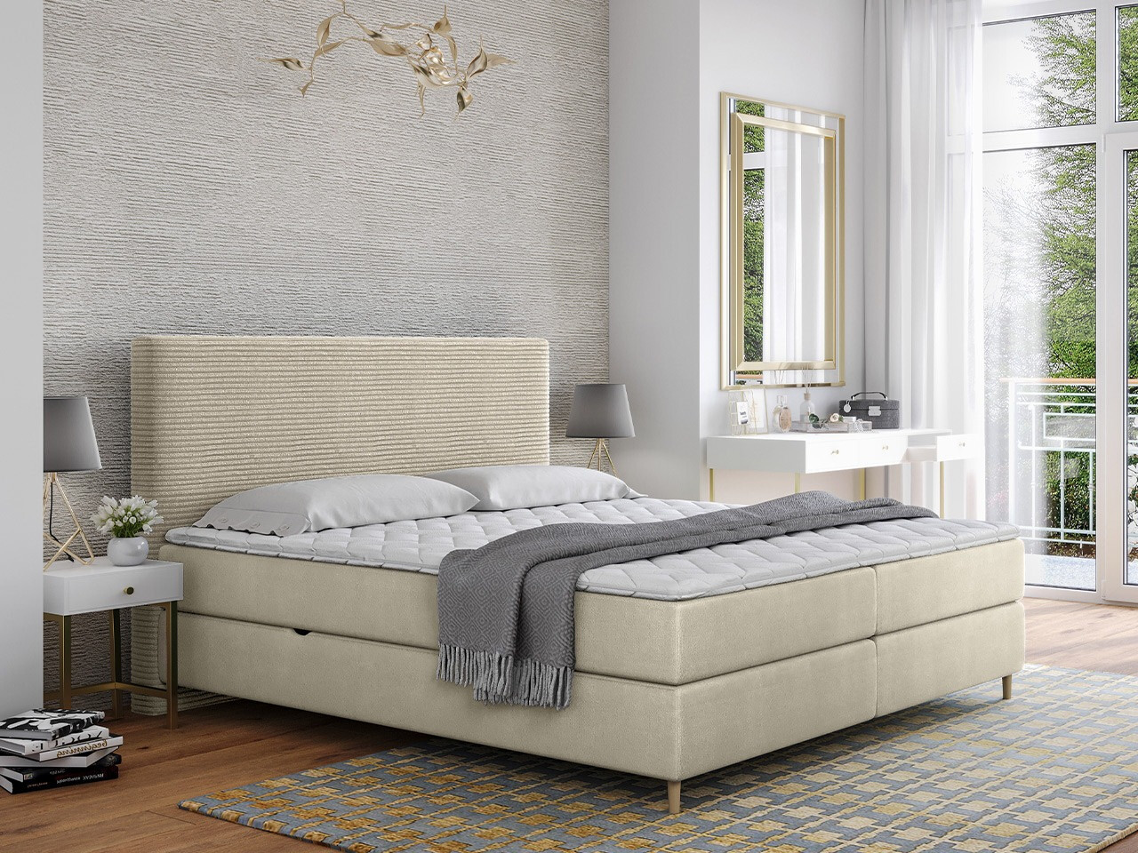 Cama continental ComfiDream 177 (Poso 100 + Paros 01)