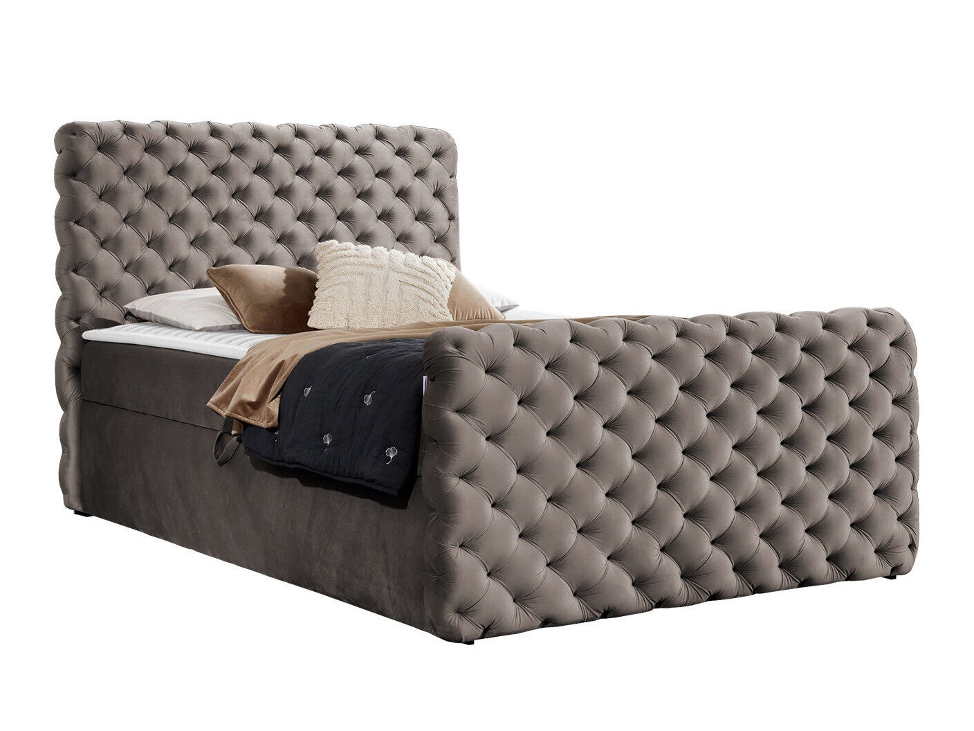 Cama continental Baltimore 186 (Velluto 29)