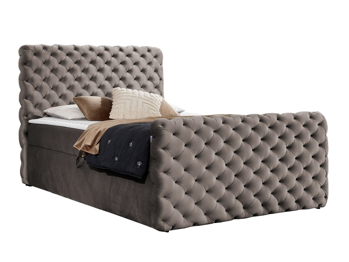 Cama continental Baltimore 186 (Velluto 29)