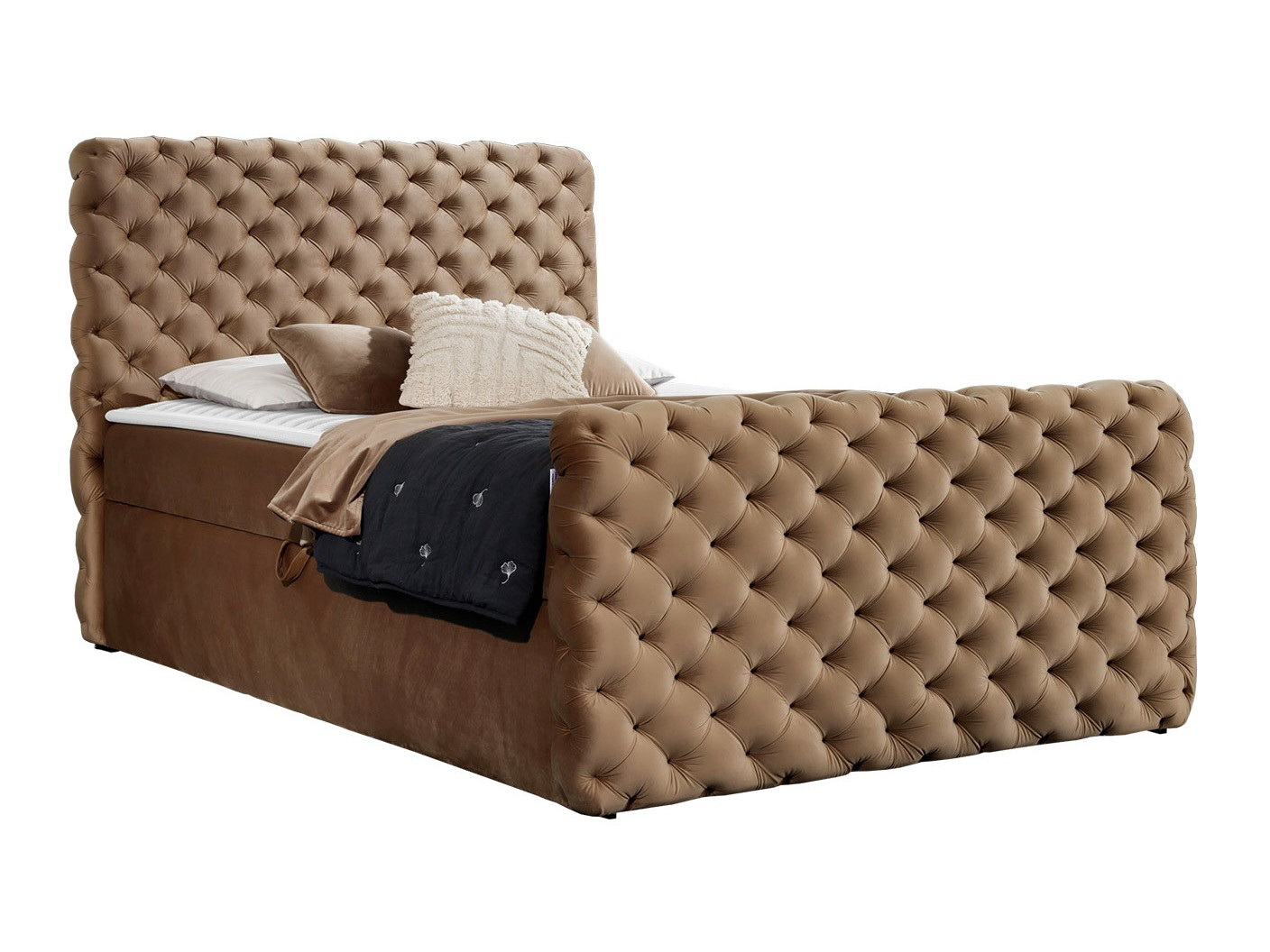Cama continental Baltimore 186 (Velluto 30)