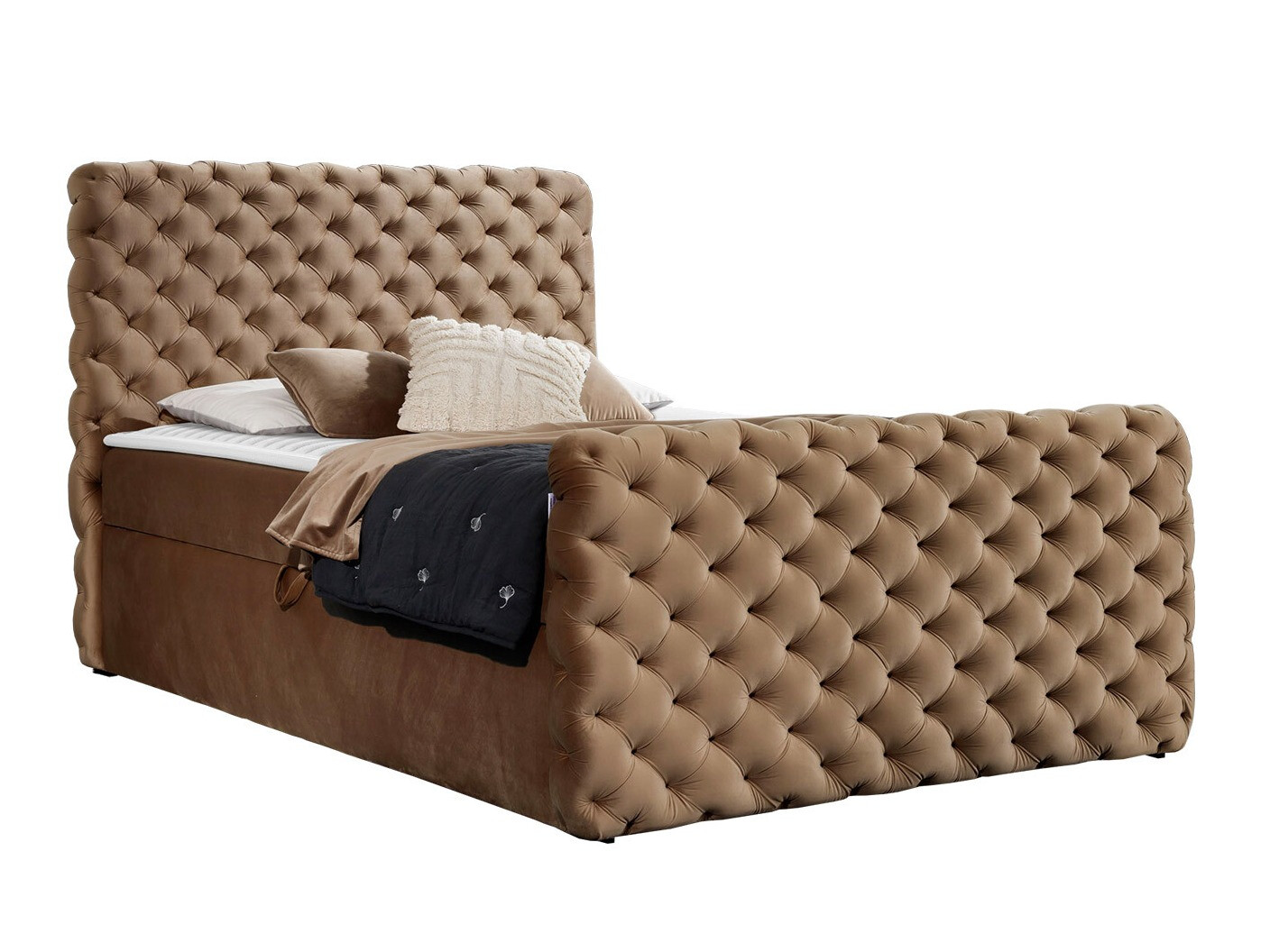 Cama continental Baltimore 186 (Velluto 30)