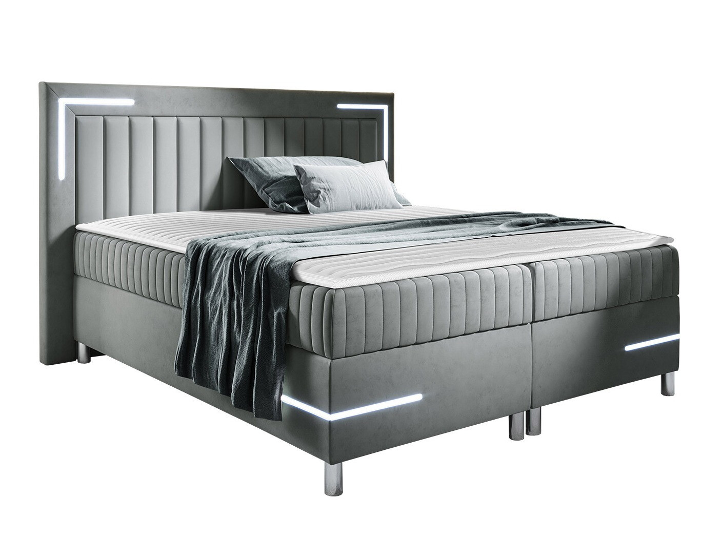 Cama continental Baltimore 188 (Velluto 15)