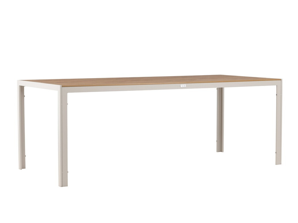 Mesa para exterior Dallas 3890 (Beige + Luminoso madera)