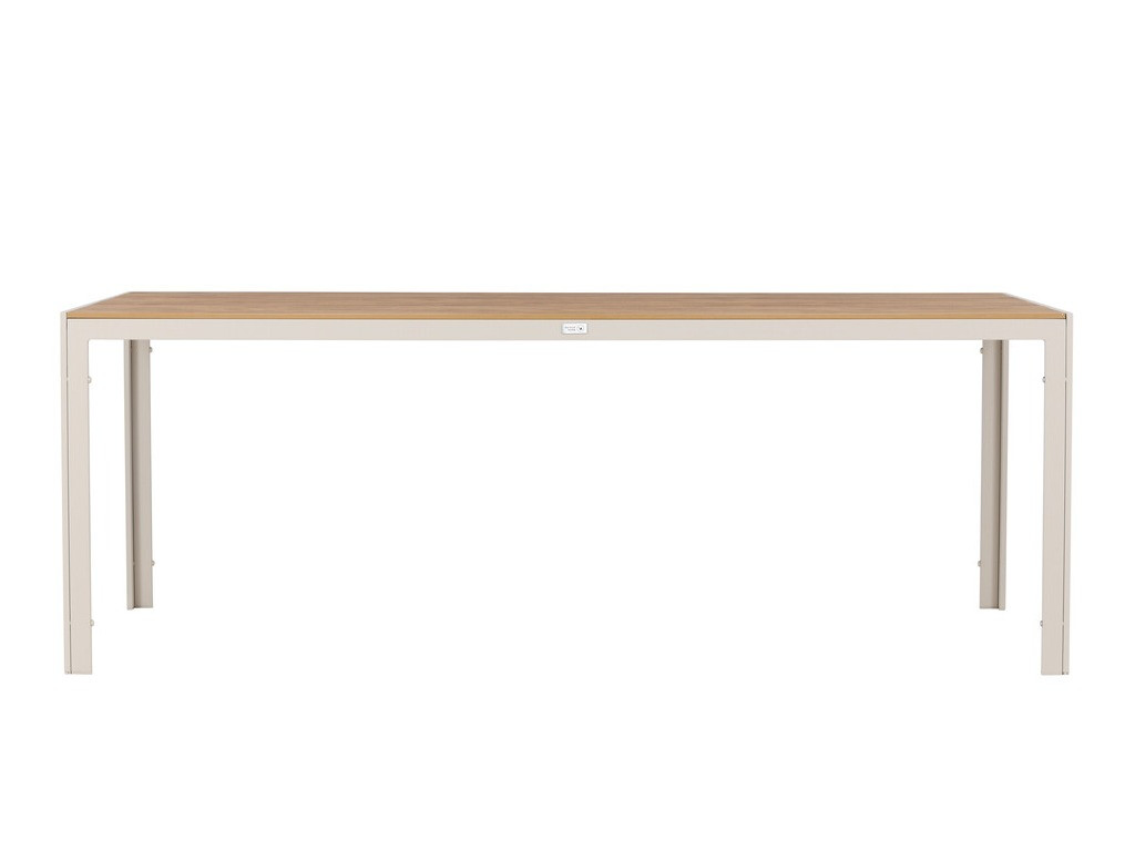 Mesa para exterior Dallas 3890 (Beige + Luminoso madera)