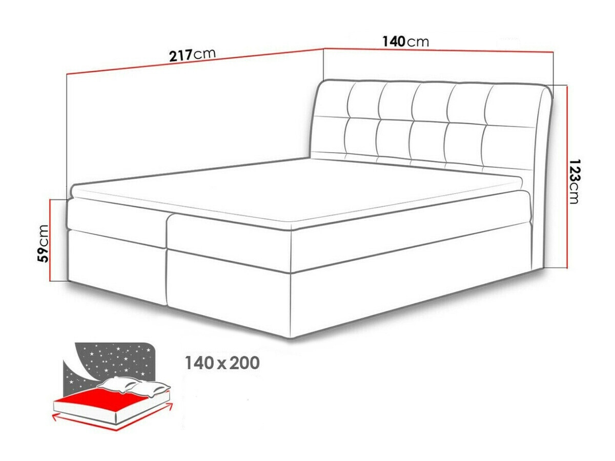 Cama continental Baltimore 110 (Soft 029)