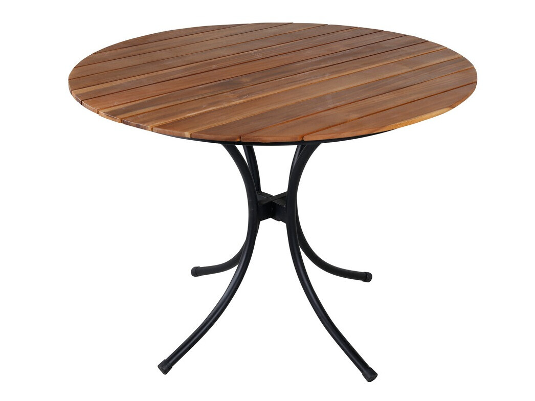 Conjunto de mesa y sillas Dallas 3891 (Negro + Marrón)