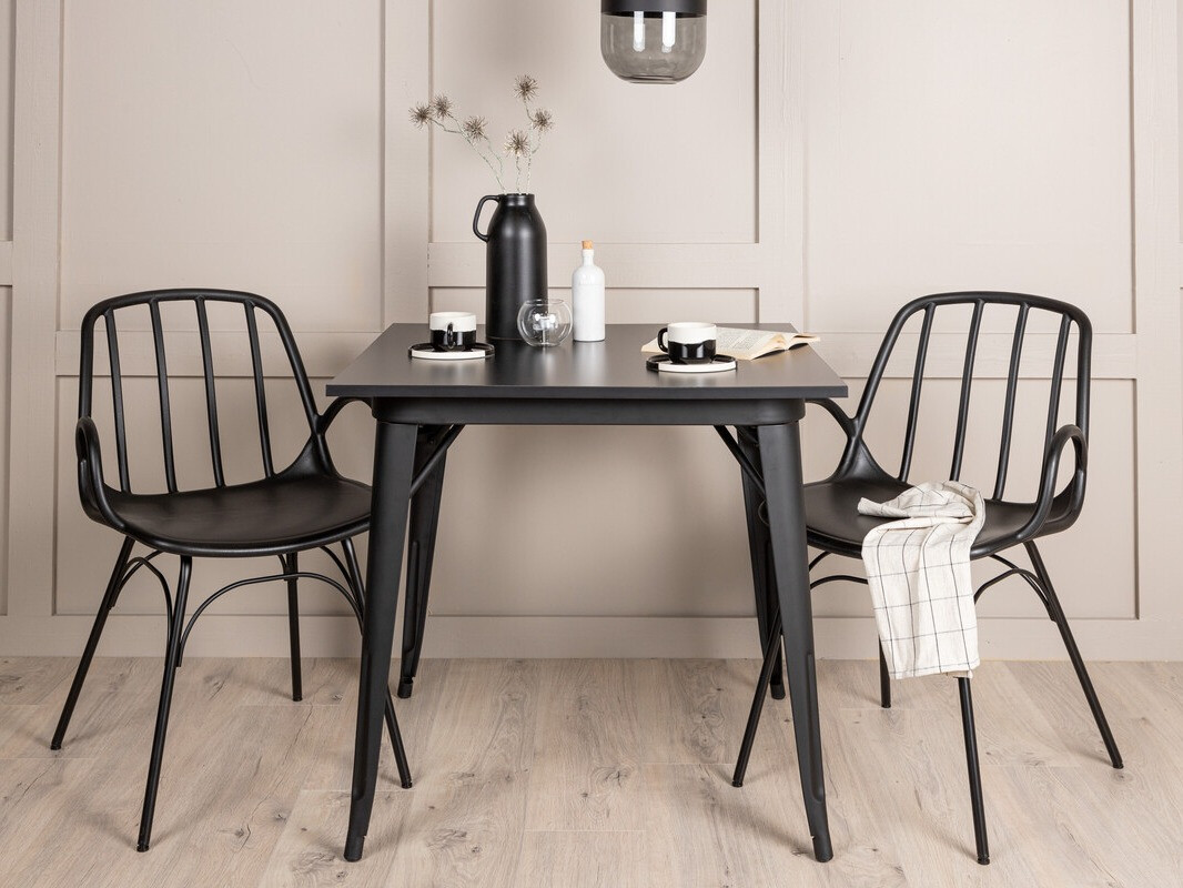 Conjunto de comedor Dallas 3897 (Negro)