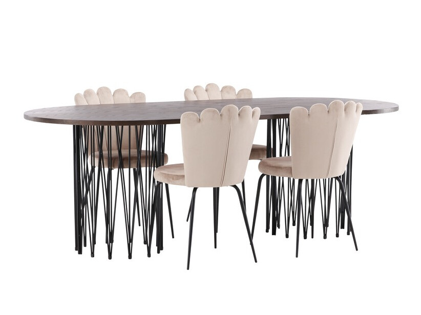 Conjunto de mesas y sillas para comedor Dallas 3905